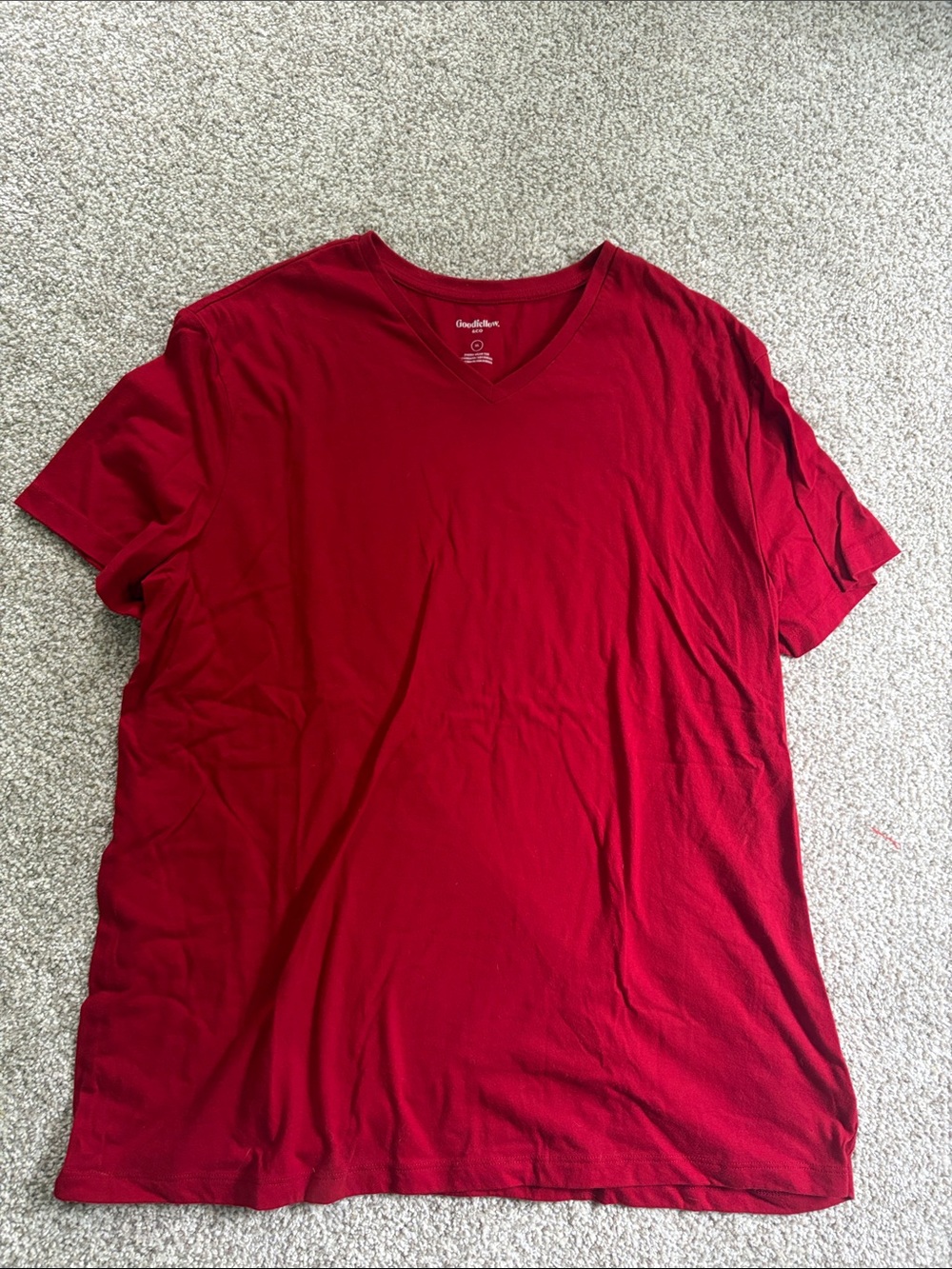 Goodfellow & Co Red V-Neck Short Sleeve Tee never worn